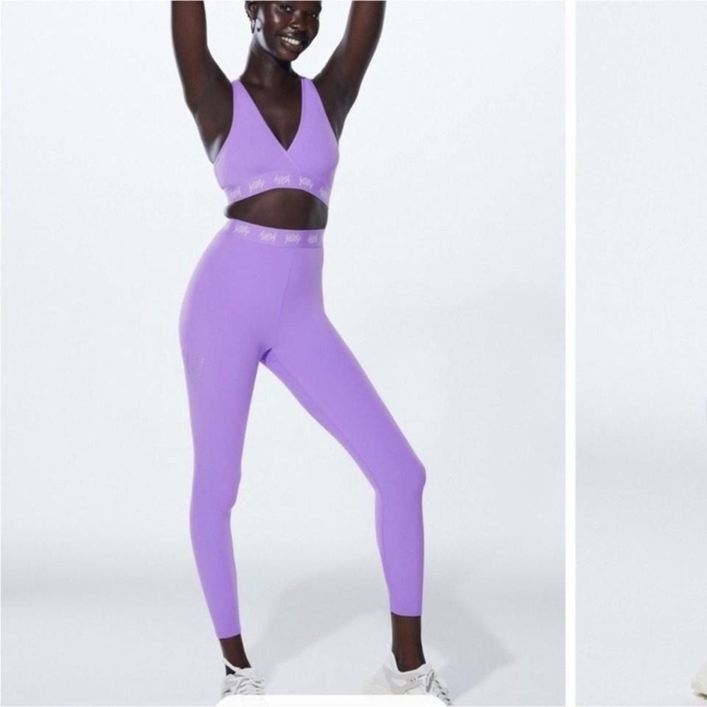 Yitty Women's Major Label Shaping High Rise 7/8 Activewear Leggings M Purple - Picture 7 of 7